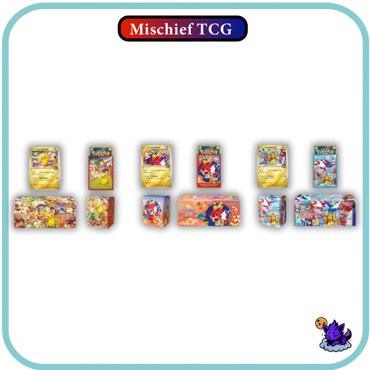 Pokemon Center 3 Pack Hiroshima, Tohoku, Fukuoka Specialty Boxes